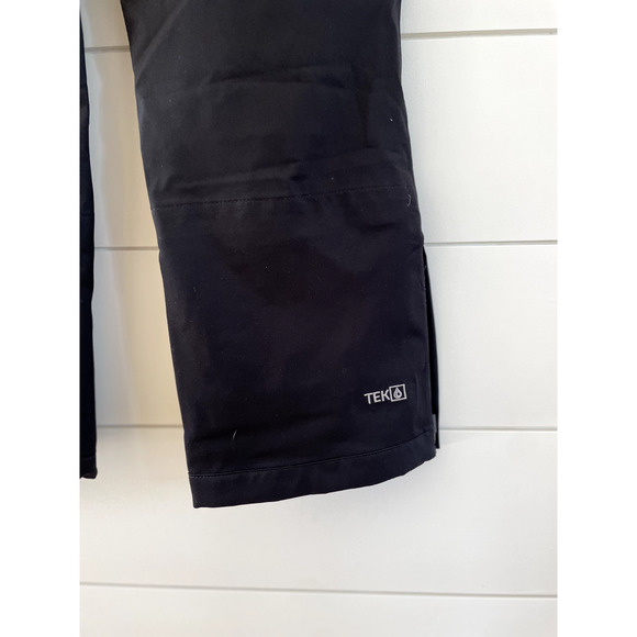 L.L.Bean kids snow pants shell black sz 14 TEK gator & zipper at hem unisex - Picture 4 of 11